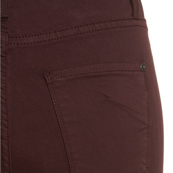 James Jeans Twiggy Sienna Burgundy Skinny Size 28 - Picture 2 of 9
